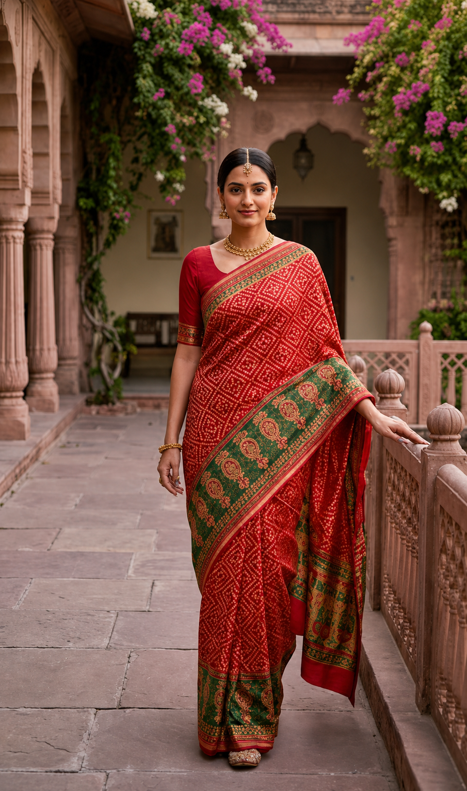 Bagru Hand Block Printed Pure Cotton Saree
